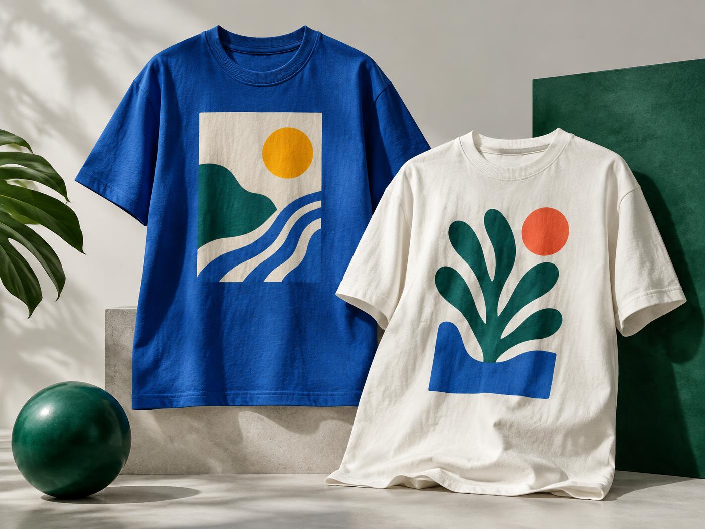 Camisetas personalizadas azul e clara